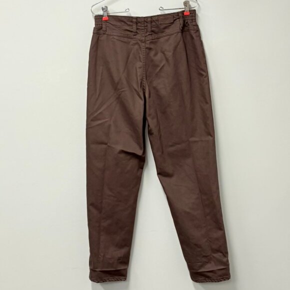 Lee Side Elastic Brown Womens Size 10 Short Relaxed Fit Comfort Waist pants - Picture 2 of 10